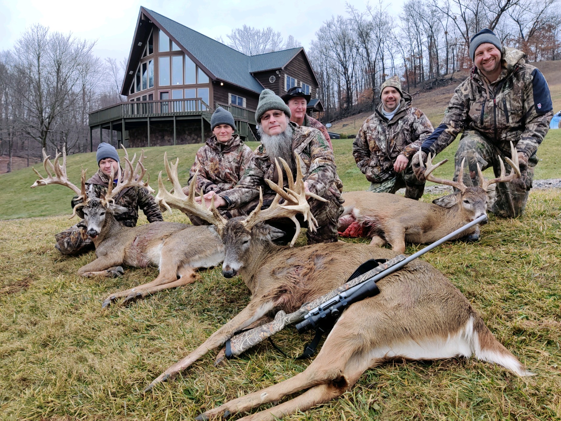 man With Deer hunt